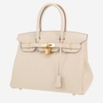 Hermès Birkin 30 cm handbag in Craie togo leather