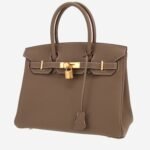 Hermès Birkin 30 cm handbag in etoupe togo leather