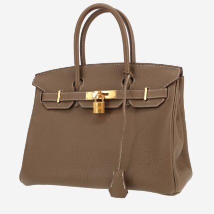 Hermès Birkin 30 cm handbag in etoupe togo leather