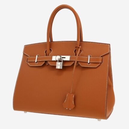 Hermès Birkin 30 cm handbag in gold epsom leather