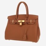 Hermès Birkin 30 cm handbag in gold togo leather
