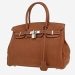 Hermès Birkin 30 cm handbag in gold togo leather