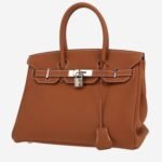 Hermès Birkin 30 cm handbag in gold togo leather
