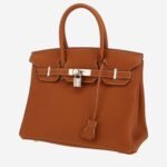 Hermès Birkin 30 cm handbag in gold togo leather