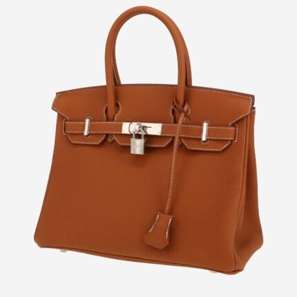 Hermès Birkin 30 cm handbag in gold togo leather
