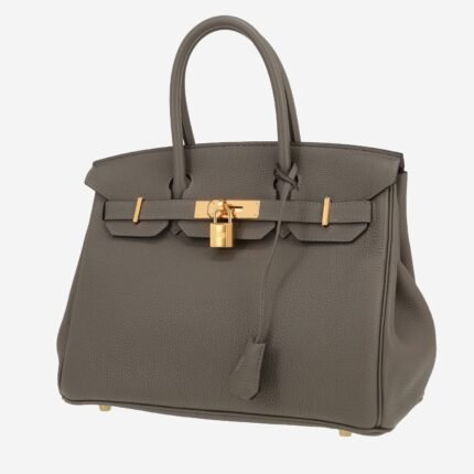 Hermès Birkin 30 cm handbag in Gris Meyer togo leather