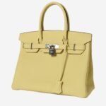 Hermès Birkin 30 cm handbag in Jaune Poussin togo leather