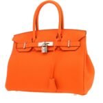 Hermès Birkin 30 cm handbag in orange togo leather