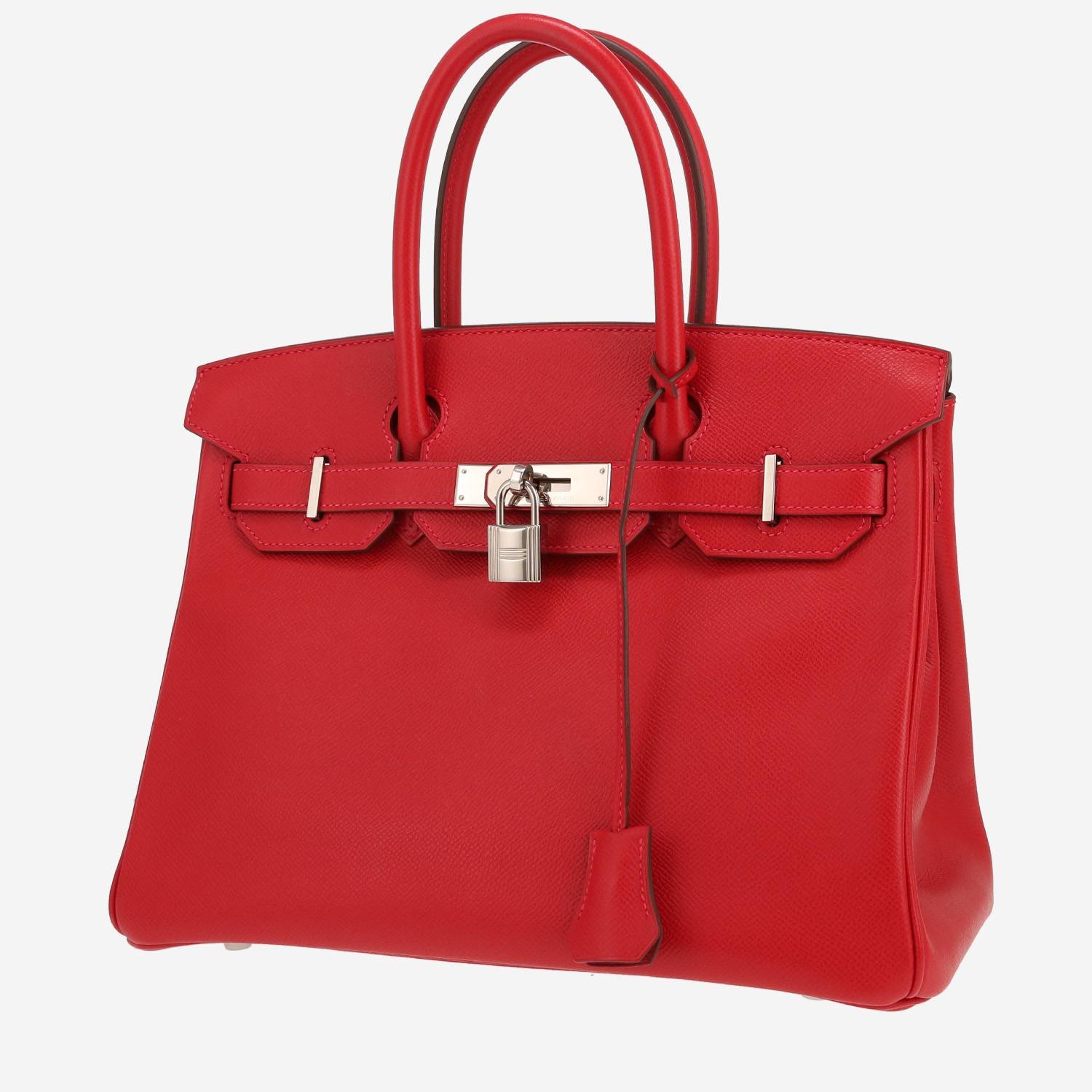 Hermès Birkin 30 cm handbag in red epsom leather Hermès Birkin 30 cm handbag in red epsom leather