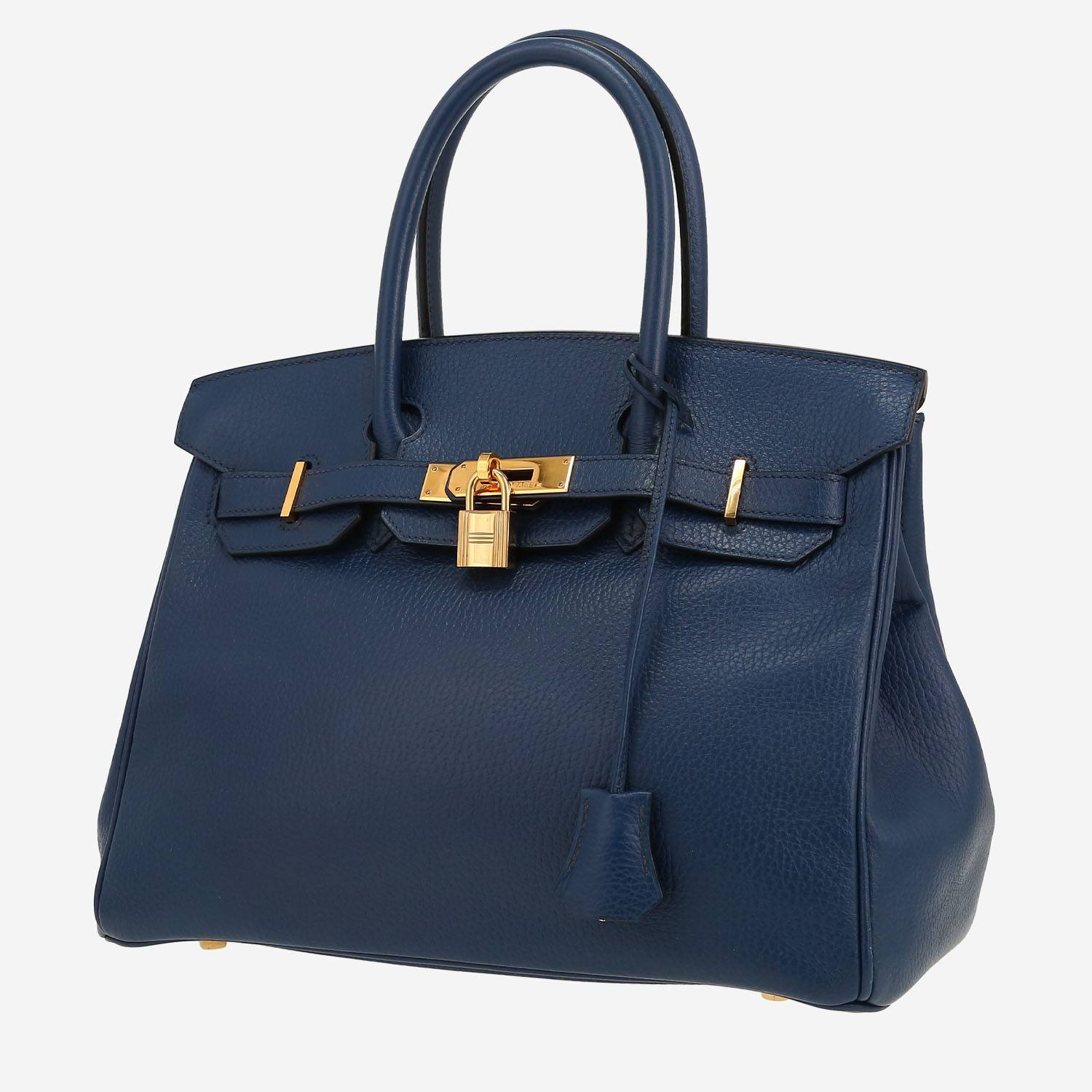 Hermès Birkin 30 cm handbag in royal blue Ardenne leather Hermès Birkin 30 cm handbag in royal blue Ardenne leather