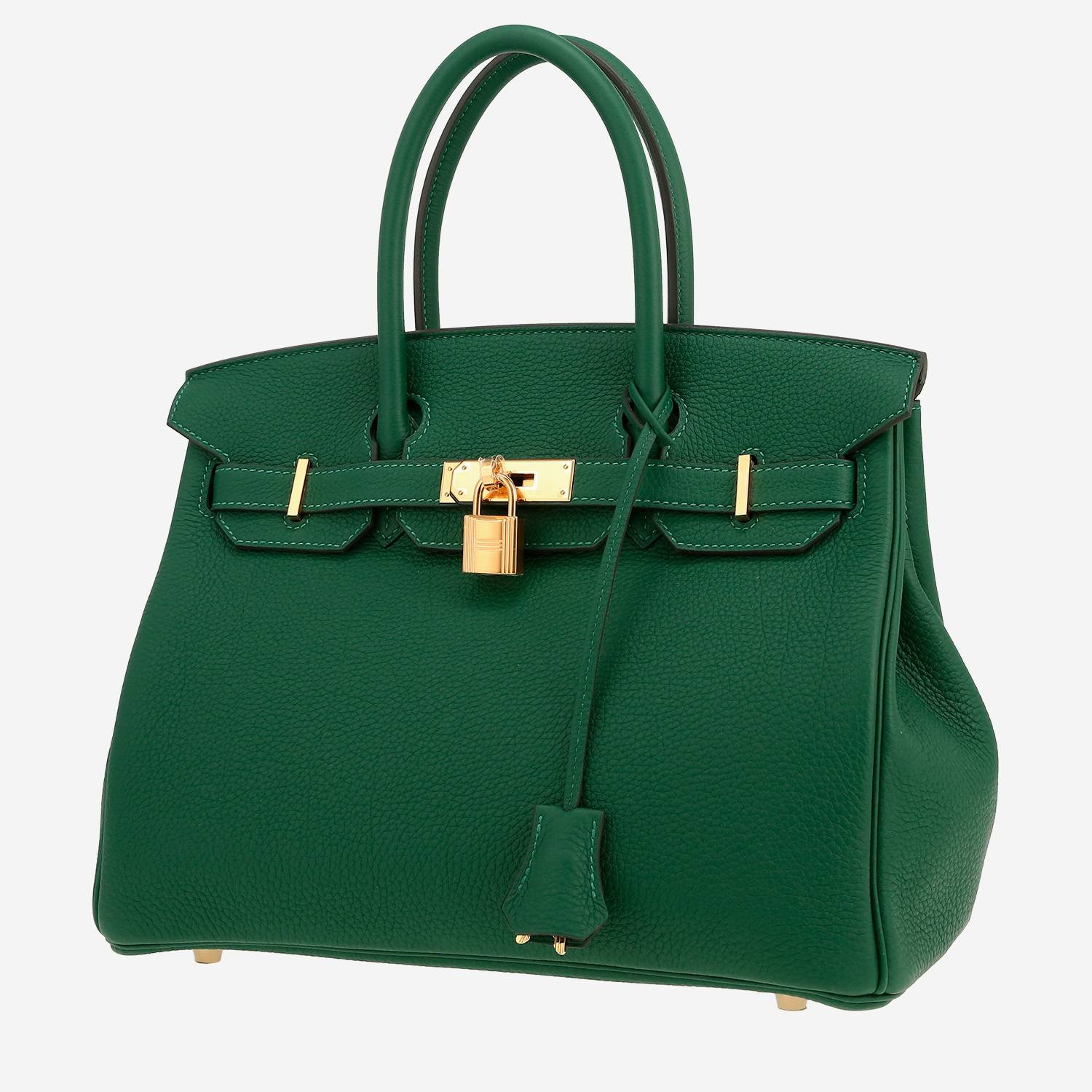 Hermès Birkin 30 cm handbag in Vert Moyen togo leather Hermès Birkin 30 cm handbag in Vert Moyen togo leather