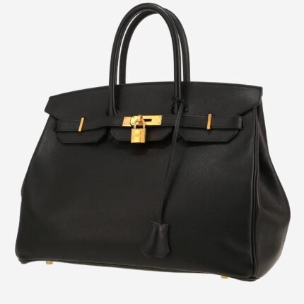 Hermès Birkin 35 cm handbag in black epsom leather
