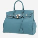Hermès Birkin 35 cm handbag in blue jean epsom leather