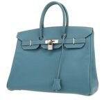 Hermès Birkin 35 cm handbag in blue jean epsom leather