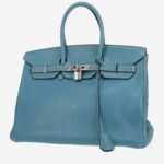 Hermès Birkin 35 cm handbag in blue jean togo leather