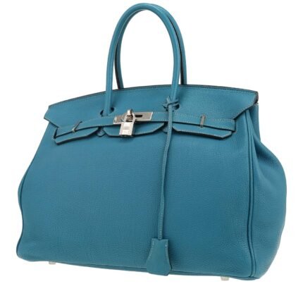 Hermès Birkin 35 cm handbag in blue jean togo leather