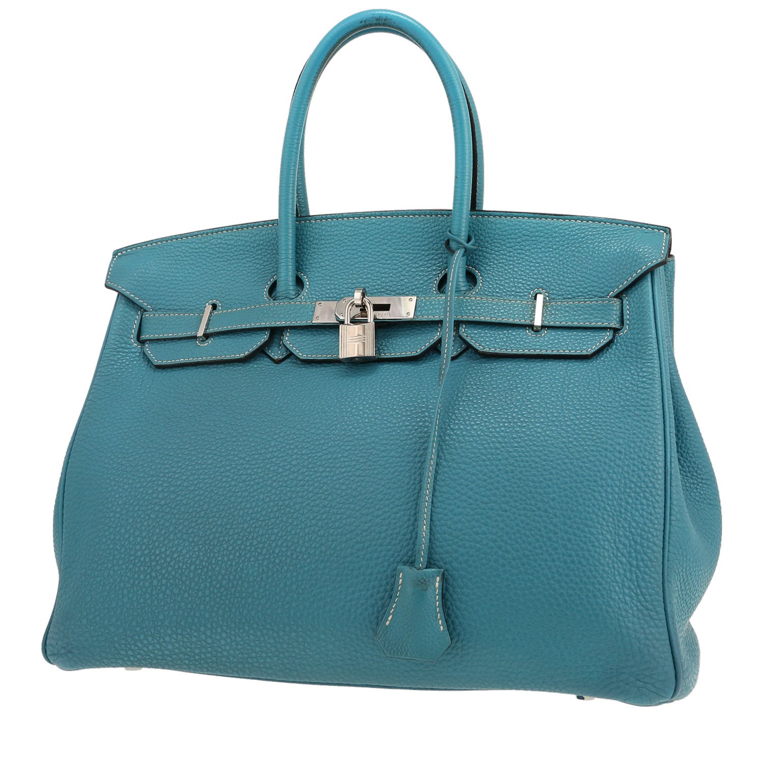Hermès Birkin 35 cm handbag in blue jean togo leather Hermès Birkin 35 cm handbag in blue jean togo leather