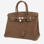 Hermès Birkin 35 cm handbag in etoupe togo leather