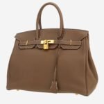Hermès Birkin 35 cm handbag in etoupe togo leather