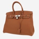 Hermès Birkin 35 cm handbag in gold togo leather