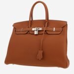 Hermès Birkin 35 cm handbag in gold togo leather