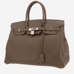 Hermès Birkin 35 cm handbag in grey epsom leather
