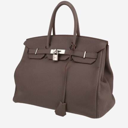 Hermès Birkin 35 cm handbag in grey togo leather