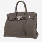 Hermès Birkin 35 cm handbag in grey togo leather