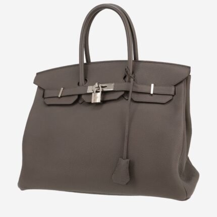Hermès Birkin 35 cm handbag in grey togo leather