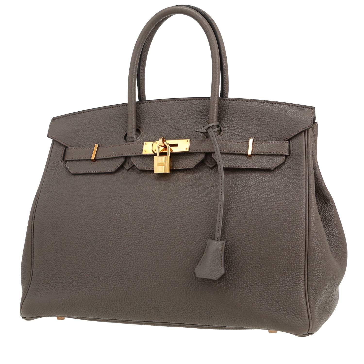 Hermès Birkin 35 cm handbag in grey togo leather Hermès Birkin 35 cm handbag in grey togo leather