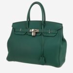 Hermès Birkin 35 cm handbag in malachite green togo leather
