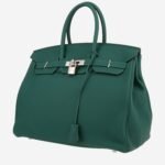 Hermès Birkin 35 cm handbag in malachite green togo leather