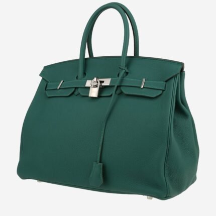 Hermès Birkin 35 cm handbag in malachite green togo leather