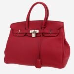 Hermes Birkin 35 cm handbag in pink Tosca togo leather