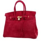 Hermès Birkin 35 cm handbag in raspberry pink doblis calfskin