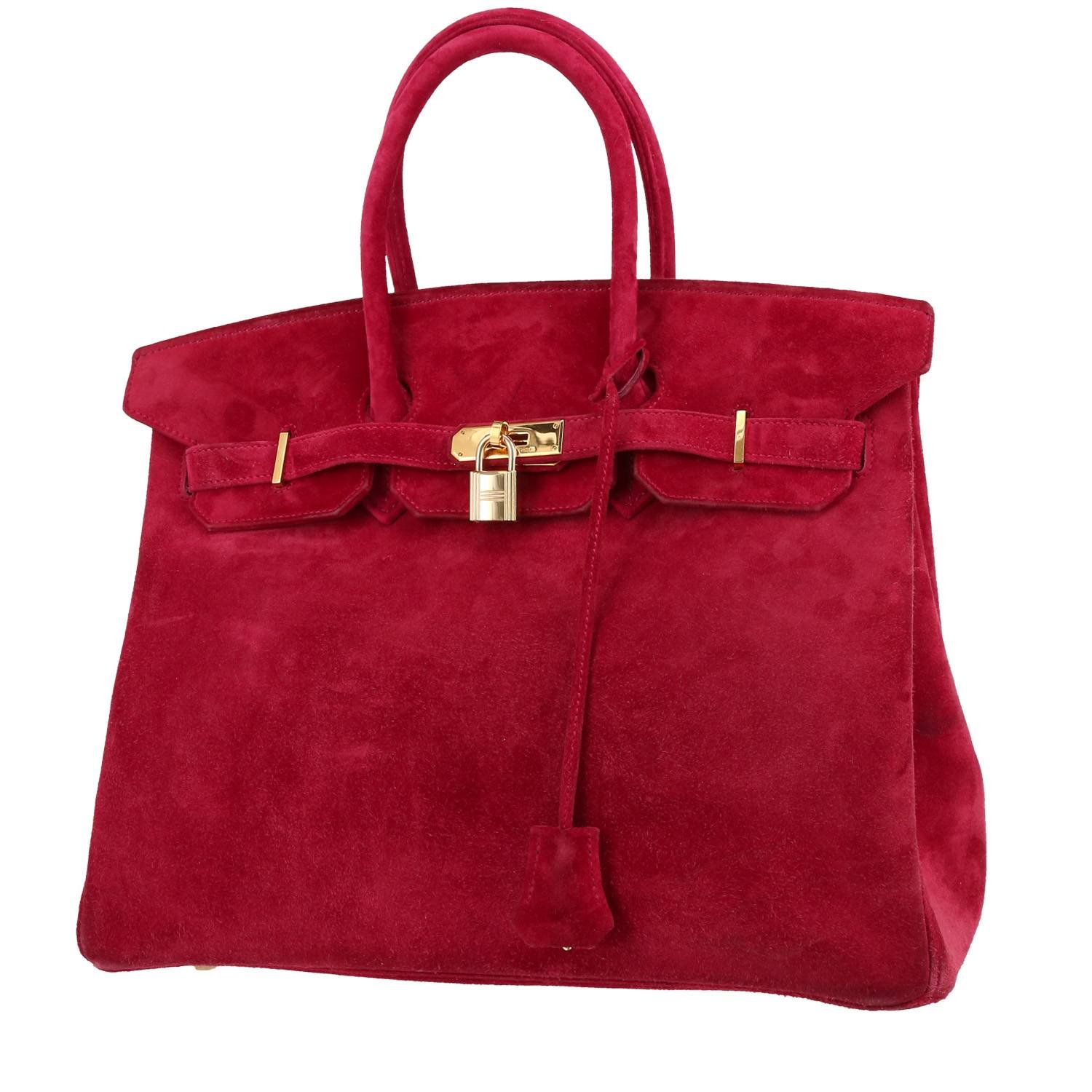 Hermès Birkin 35 cm handbag in raspberry pink doblis calfskin Hermès Birkin 35 cm handbag in raspberry pink doblis calfskin
