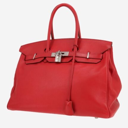 Hermès Birkin 35 cm handbag in red Swift leather