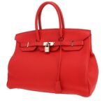 Hermès Birkin 35 cm handbag in red togo leather