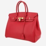 Hermès Birkin 35 cm handbag in red Vif epsom leather