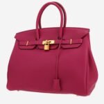 Hermès Birkin 35 cm handbag in Rose Pourpre togo leather
