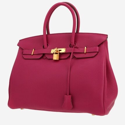 Hermès Birkin 35 cm handbag in Rose Pourpre togo leather