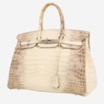 Hermès Birkin 35 cm Himalaya handbag in beige niloticus crocodile