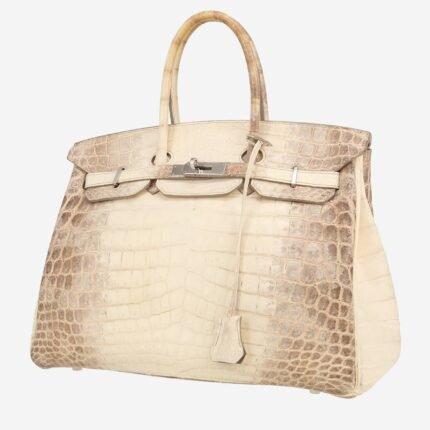 Hermès Birkin 35 cm Himalaya handbag in beige niloticus crocodile