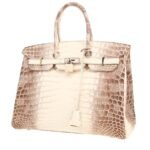 Hermès Birkin 35 cm Himalaya handbag in white niloticus crocodile