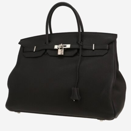 Hermès Birkin 40 cm handbag in black togo leather
