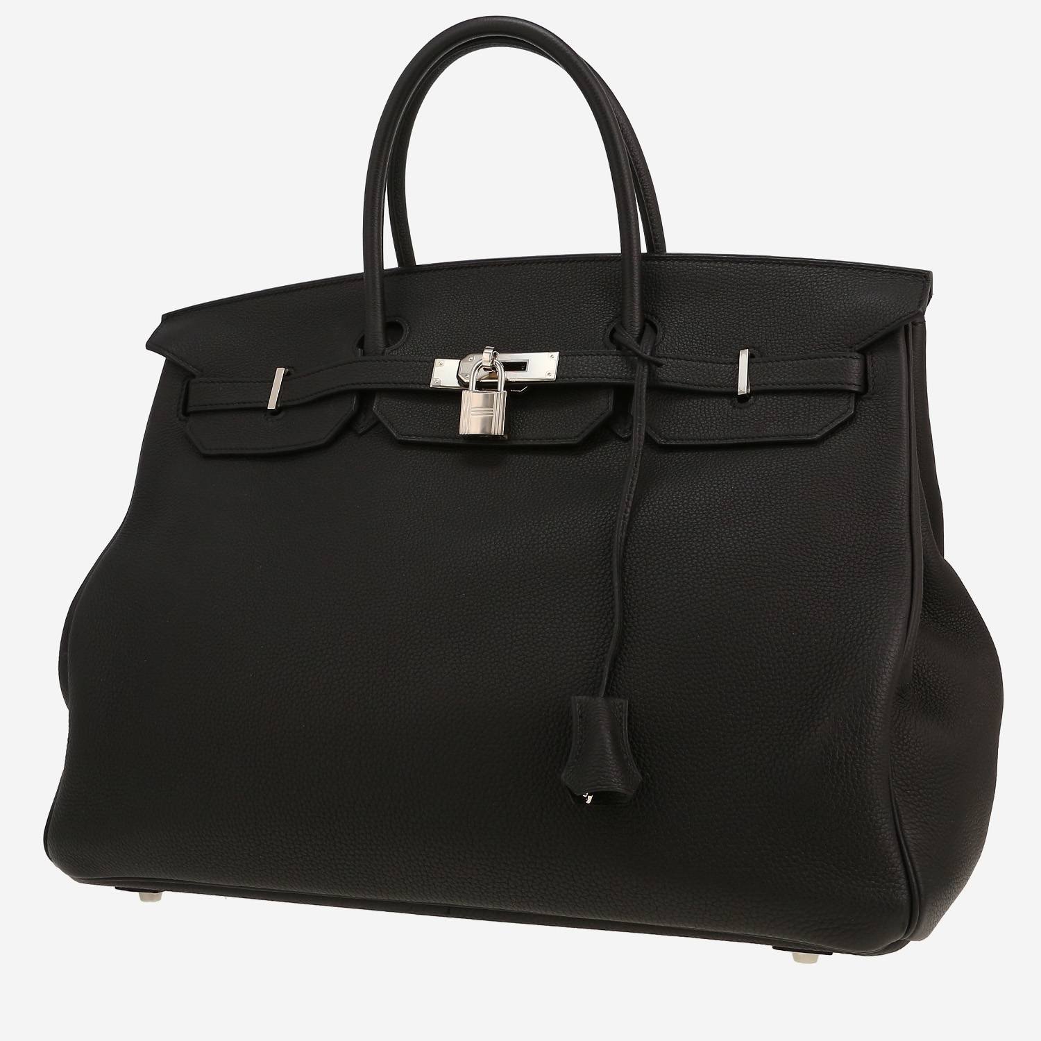 Hermès Birkin 40 cm handbag in black togo leather Hermès Birkin 40 cm handbag in black togo leather