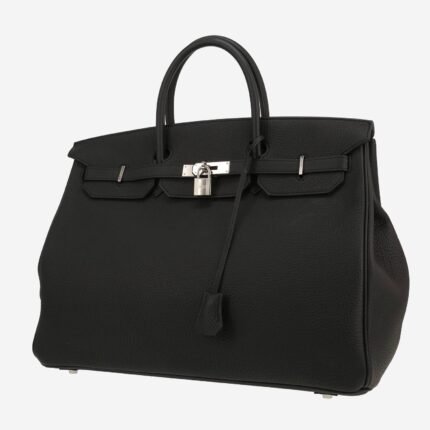 Hermès Birkin 40 cm handbag in black togo leather