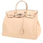 Hermès Birkin 40 cm handbag in cream color togo leather