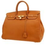 Hermes Birkin 40 cm handbag in natural Ardenne leather