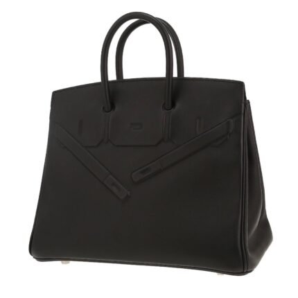 Hermès Birkin Shadow handbag in black Everkcalf leather
